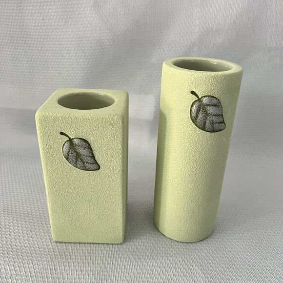 PartyLite Other - Set of 2 Partylite Lt. Mint Green Meadow Breeze Tealight or Taper Candle Holders